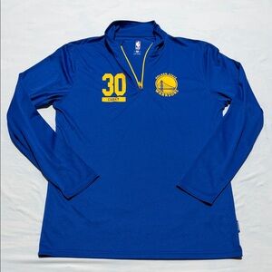 Men's Golden State Warriors Stephen Curry 30 NBA Official Pullover Sz Large